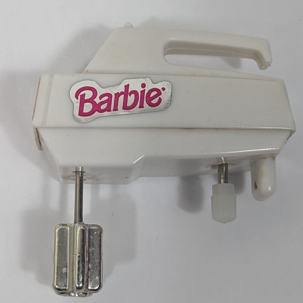 Vintage Mattel Barbie Windup Hand Mixer - Works!